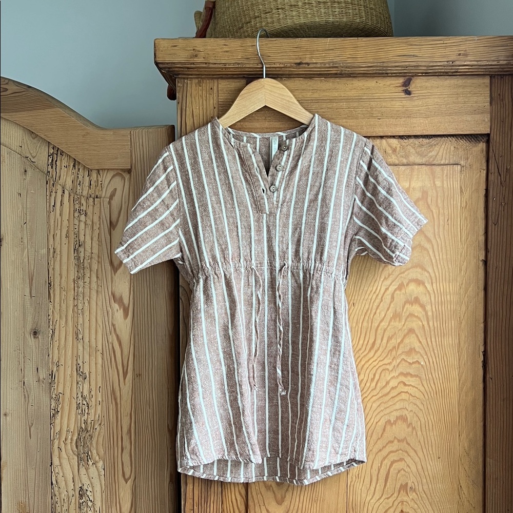 Rylee + Cru | Red and White Striped Tunic Dress
